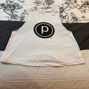 Pure Barre white tank